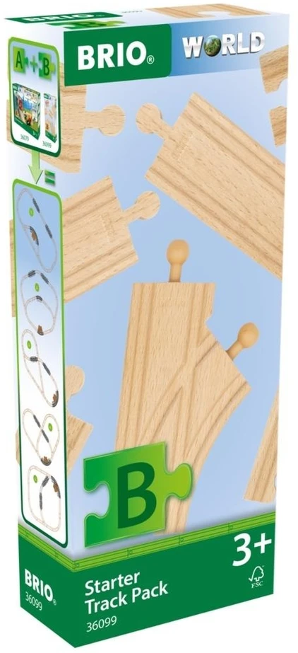 Brio Railway BRIO pradinis takelių rinkinys, 36099