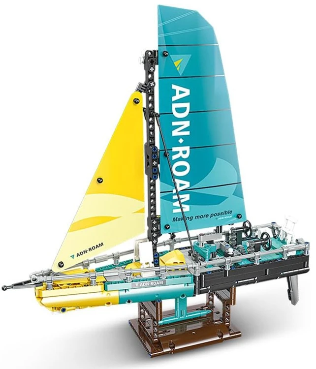 Jokomisiada Techniniai blokai Racing yacht 675 dalių spalvoti blokai ZA5296