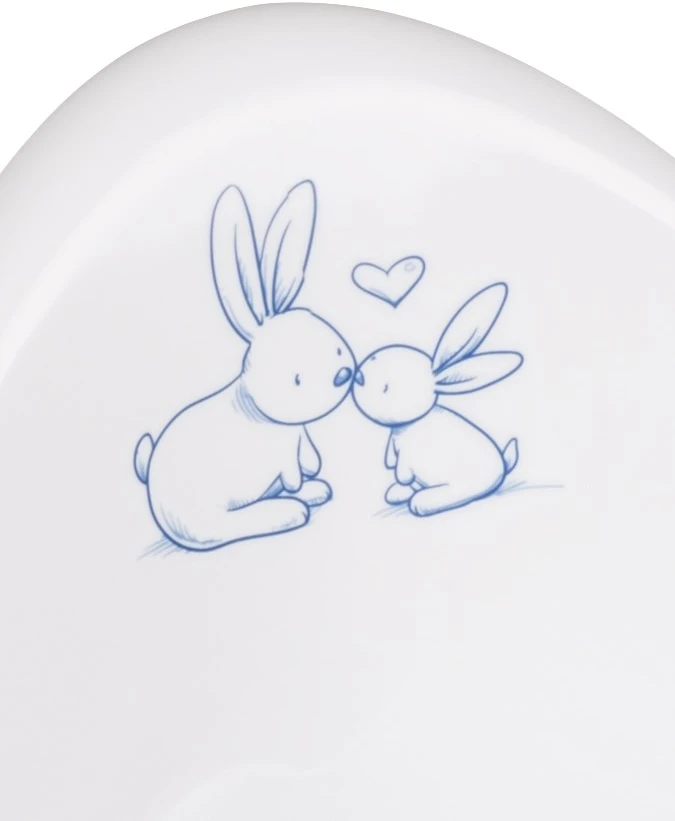 TEGA KR-007-103 ECO Potty BUNNIES baltas
