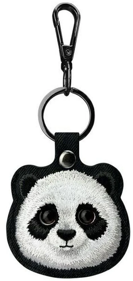 Nimmy 3in1 rinkinys telefono krepšys + piniginė + dėklas lokatoriui, juodos spalvos, Big Eyed Pet 2.0 Panda