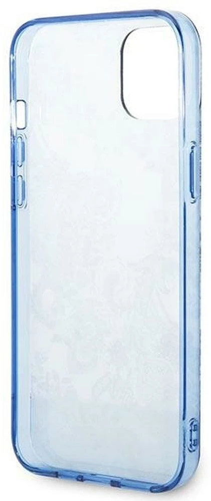 Guess GUHCP14MHGPLHB iPhone 14 Plus / 15 Plus 6,7" mėlynas kietas dėklas Porcelain Collection