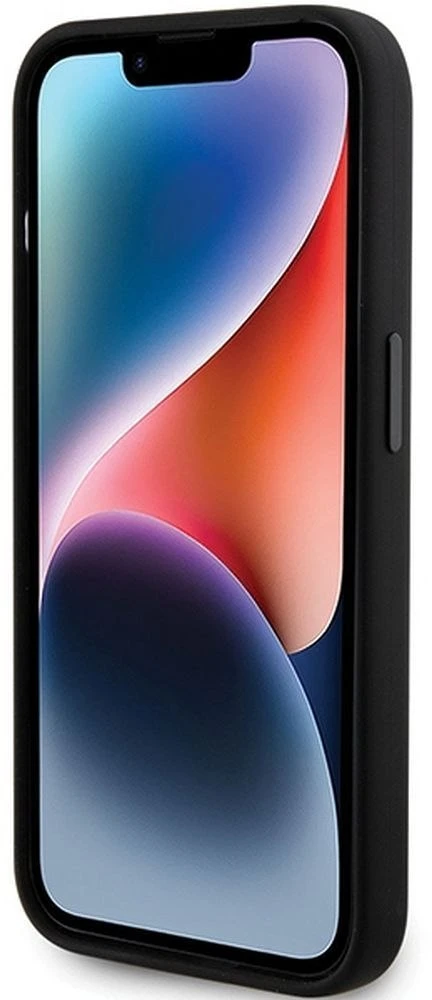 Dėklas Karl Lagerfeld KLHCP15XSDHKNK IPHONE 15 PRO MAX 6.7 "Juodas/Juodas SILICONE KARL & CHUPETTE HEAD