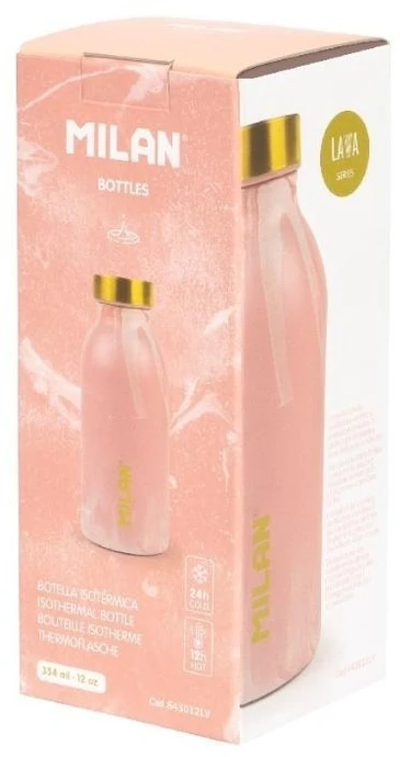 Termosas buteliukas 354 ml rožinis lava Milan