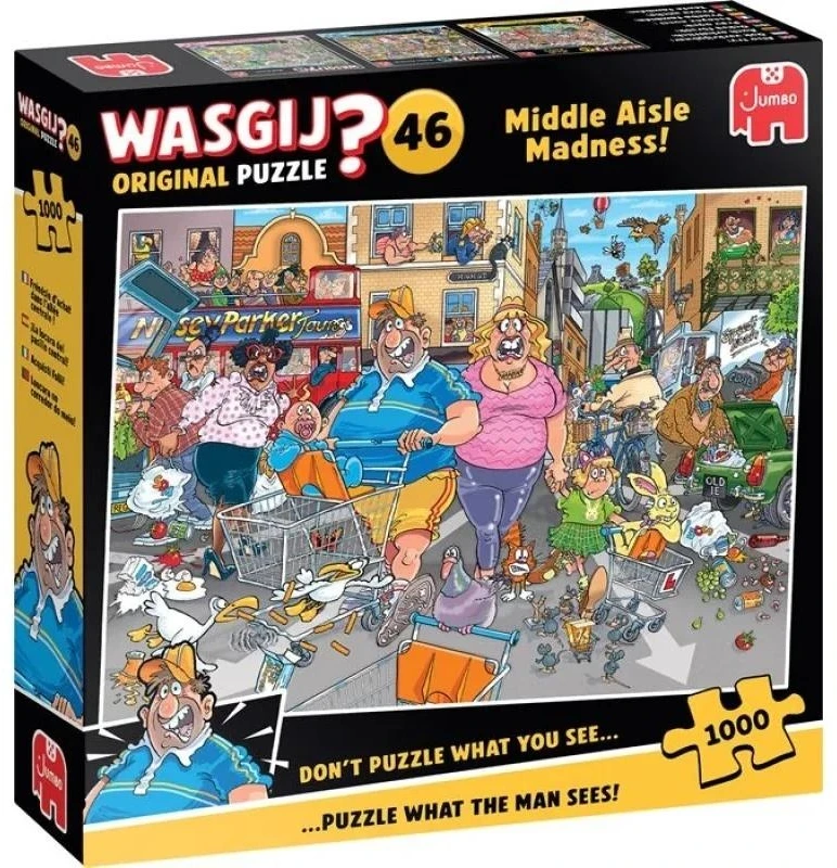 TM Toys Dėlionė 1000 detalių Wasgij Jumbo retro pirkinių šurmulys