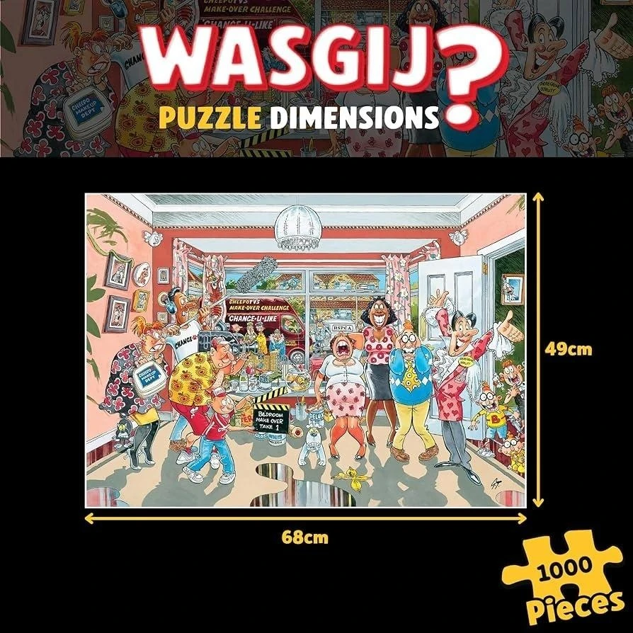 Dėlionė TM Toys Wasgij - Retro Original - #9 Namų patobulinimai! (1000 detalių)