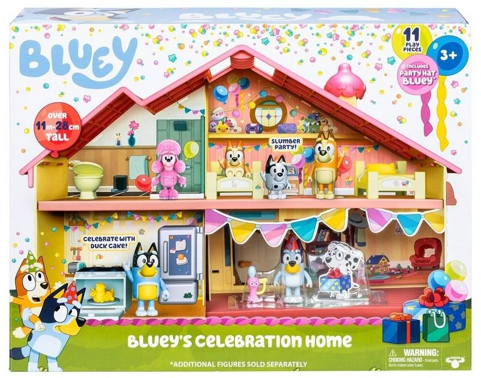 TM Toys Figūrėlė Bluey su namų šventės komplektu