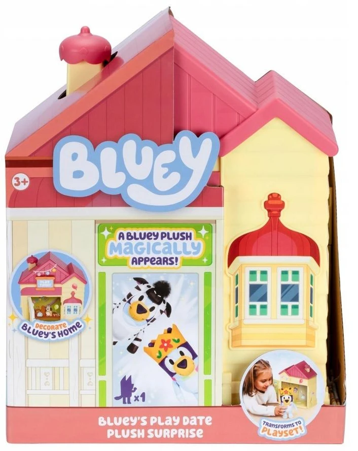 TM Toys Bluey - Bluey žaidimų pasimatymo pliušinis siurprizas (90319)