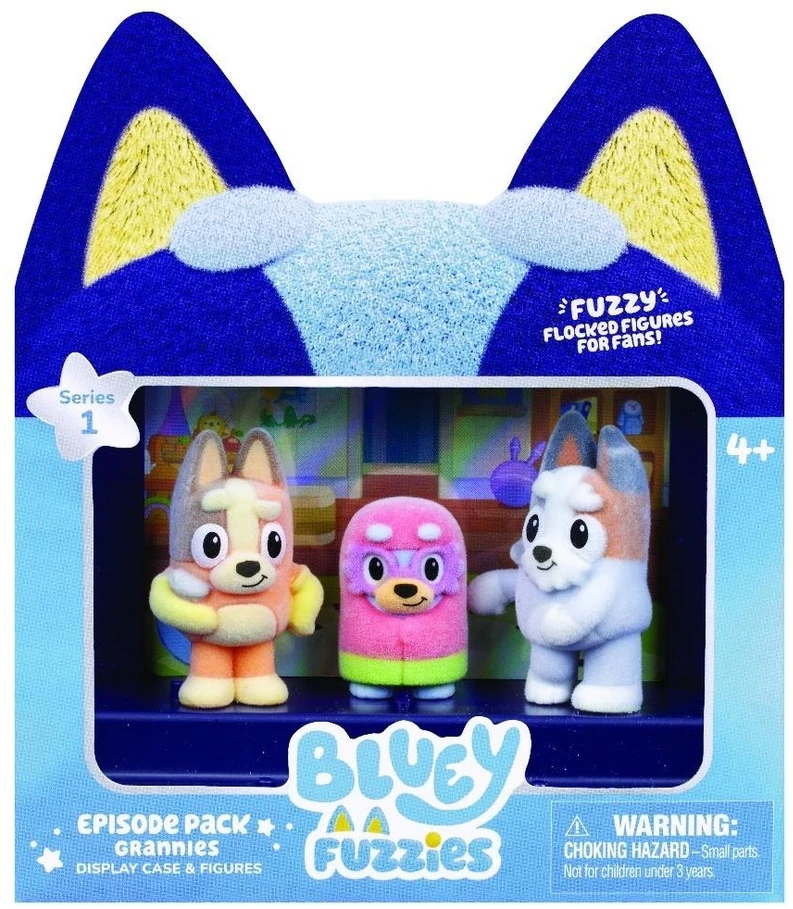 TM Toys BLUEY Fuzzies figūrėlės – serijos – 3 vnt. pakuotė (90453)