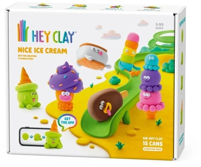 TM Toys Kūrybinis molis ledų rinkinys Hey Clay