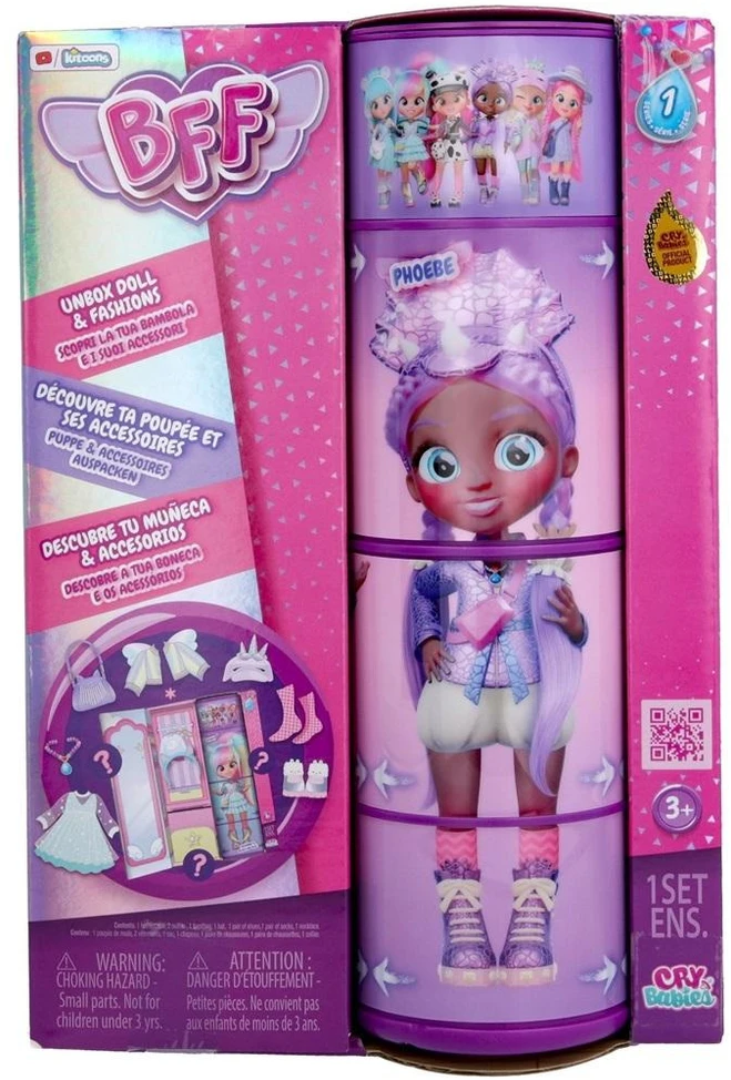 Lėlė su priedais Tm Toys Cry Babies BFF Phoebe