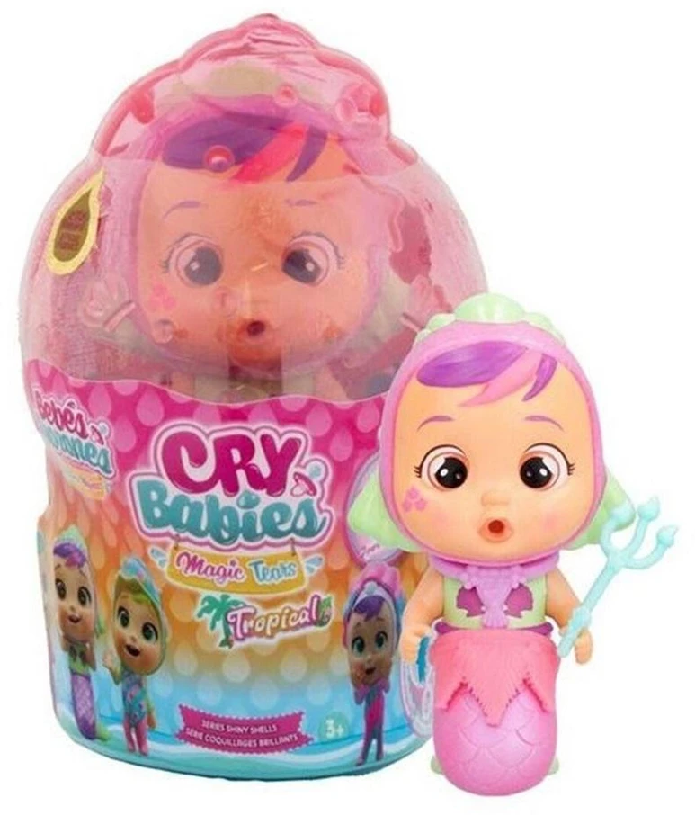 TM Toys Lėlė Cry Babies Magic Tears Shiny Shells Sia su spalvota kriaukle