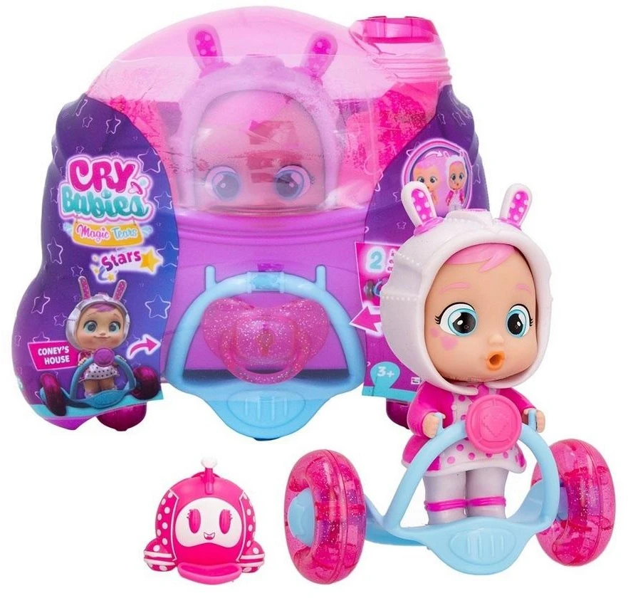 TM Toys Lėlė su nameliu Cry Babies Magic Tears Stars Coney
