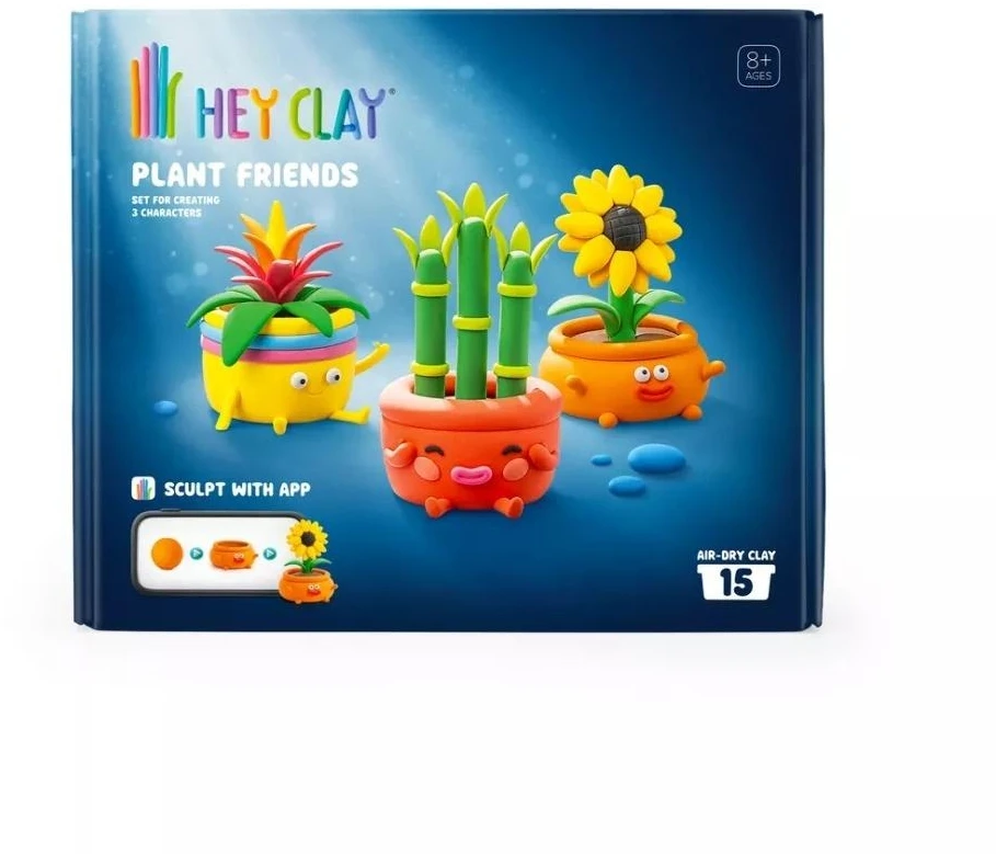 TM Toys Modeliavimo rinkinys Hey Clay – žalieji draugai su aksesuarais