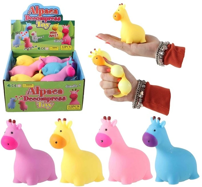 ToiToys Squeeze me antistresinis žaislas žirafa 10,5 cm