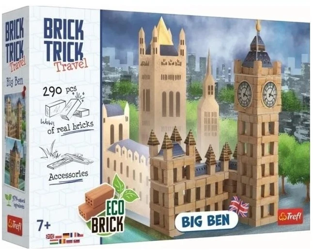 Trefl Rankdarbių rinkinys Brick Trick Big Ben L su plytomis ir medžiu
