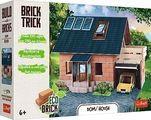 Trefl Rankdarbių rinkinys brick trick namas su plytomis ir mediena
