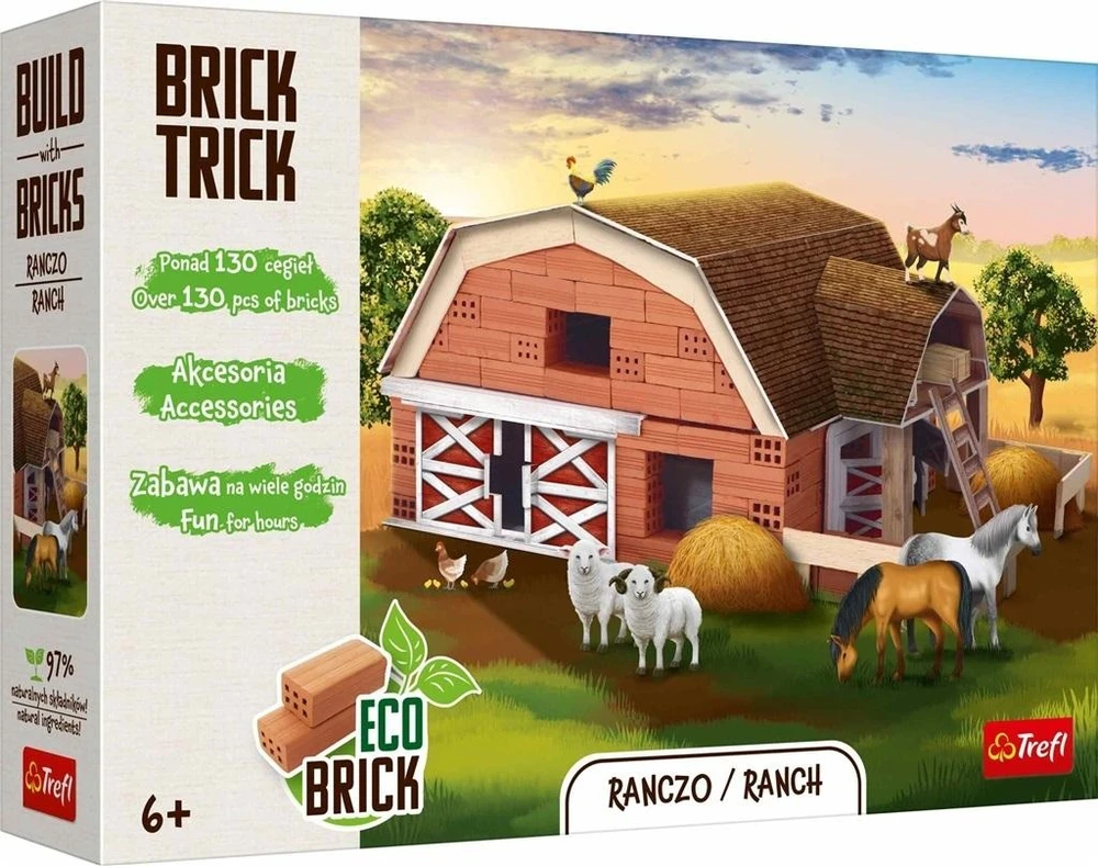 Trefl Rankdarbių rinkinys brick trick rančo statybai