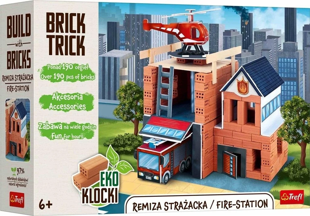 Trefl Rankdarbių rinkinys gaisrinės pastatui Brick Trick XL
