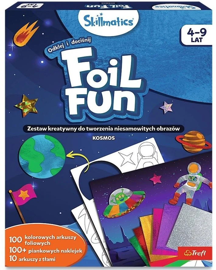 Trefl Rinkinys Skillmatics Foil Fun kosmosas su folija vaikams