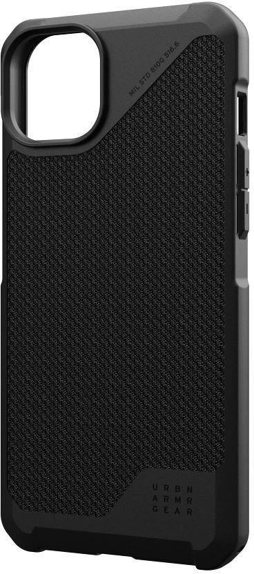 UAG Urban Armor Gear dėklas METROPOLIS LT suderinamas su MagSafe, skirtas IPHONE 15 Plus kevlar juodas