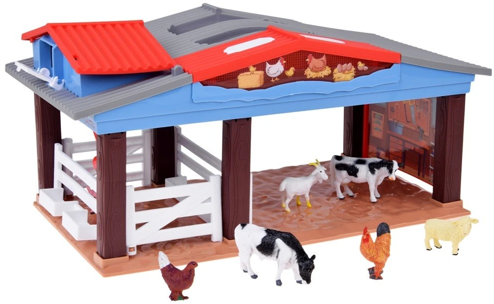 Jokomisiada Children’s Farm Set with Animals, Tractor, Trailer, Lights and Sounds ZA6308