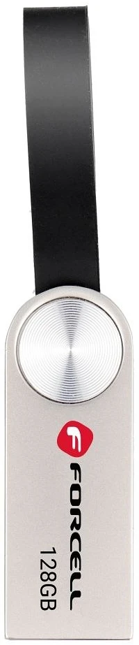 USB atmintinė 128GB USB 3.2 Gen 1 (USB A) Forcell F-Data Metal sidabrinis