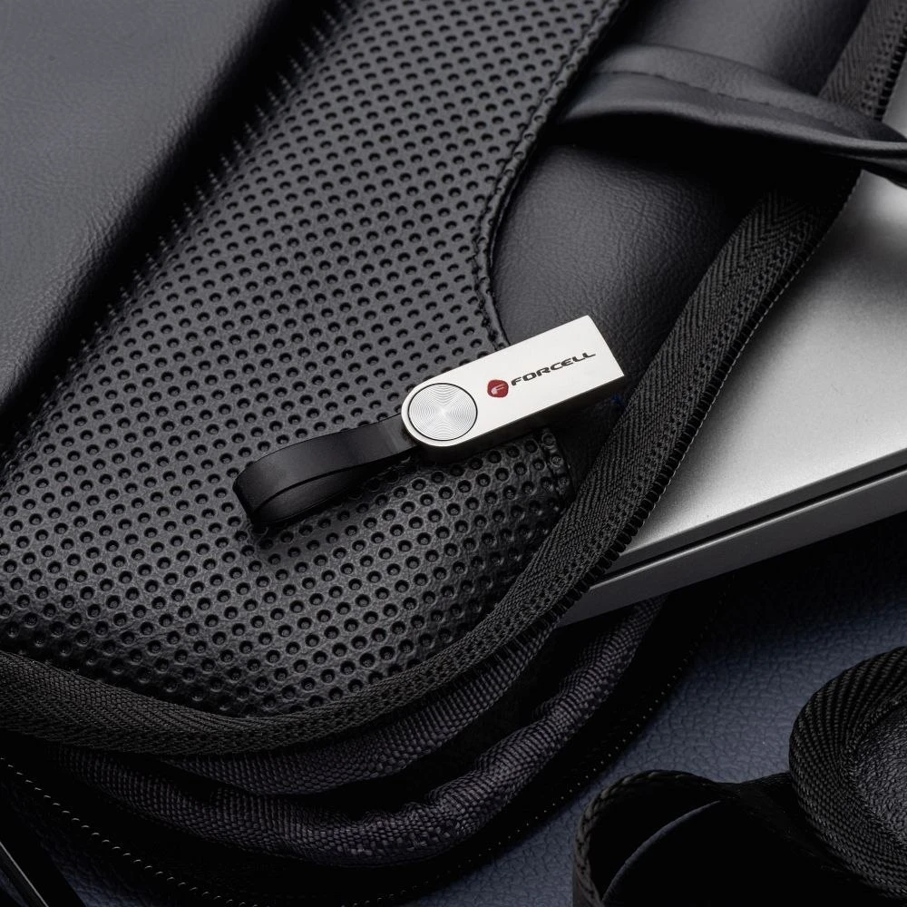 USB atmintinė 64 GB USB 3.2 Gen 1 (USB A) Forcell F-Data Metal sidabrinis