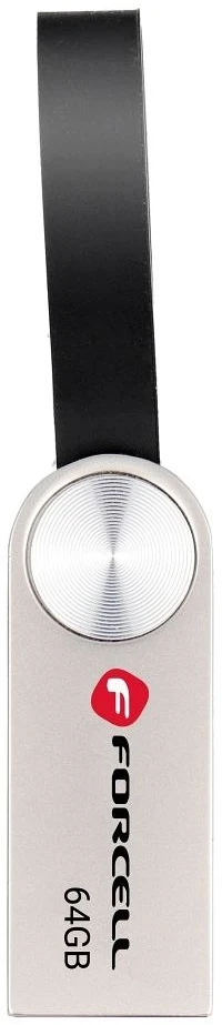 USB atmintinė 64 GB USB 3.2 Gen 1 (USB A) Forcell F-Data Metal sidabrinis