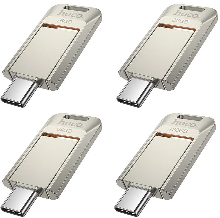 HOCO atmintukas USB A + USB C UD17 128GB USB3.0
