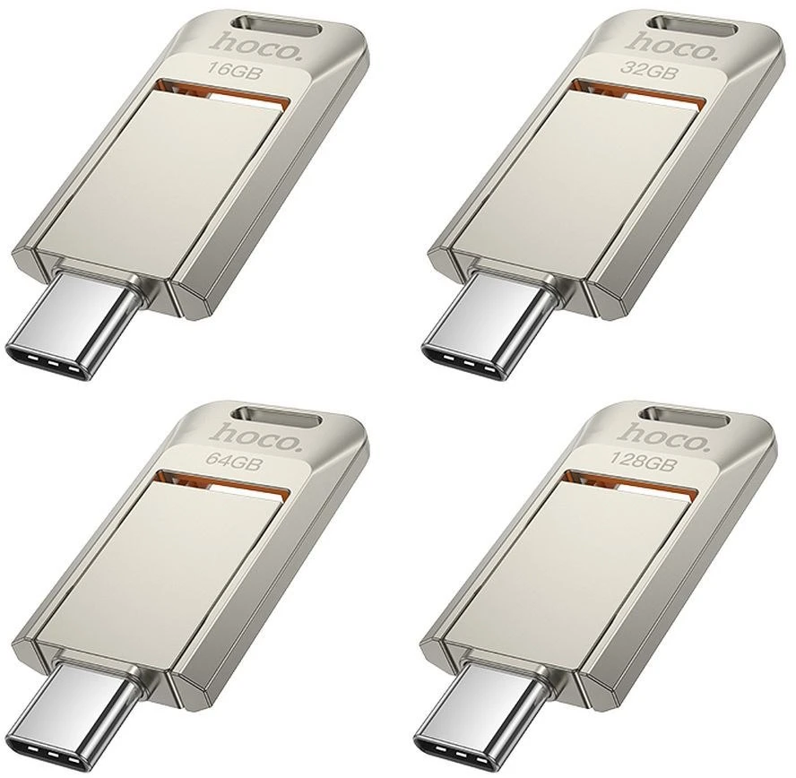 HOCO atmintis USB A + USB C UD17 64GB USB3.0