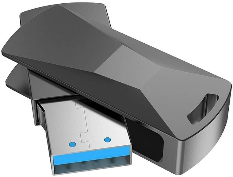 128 GB USB 3.0 (USB A) atmintinė Hoco UD5 Pilka