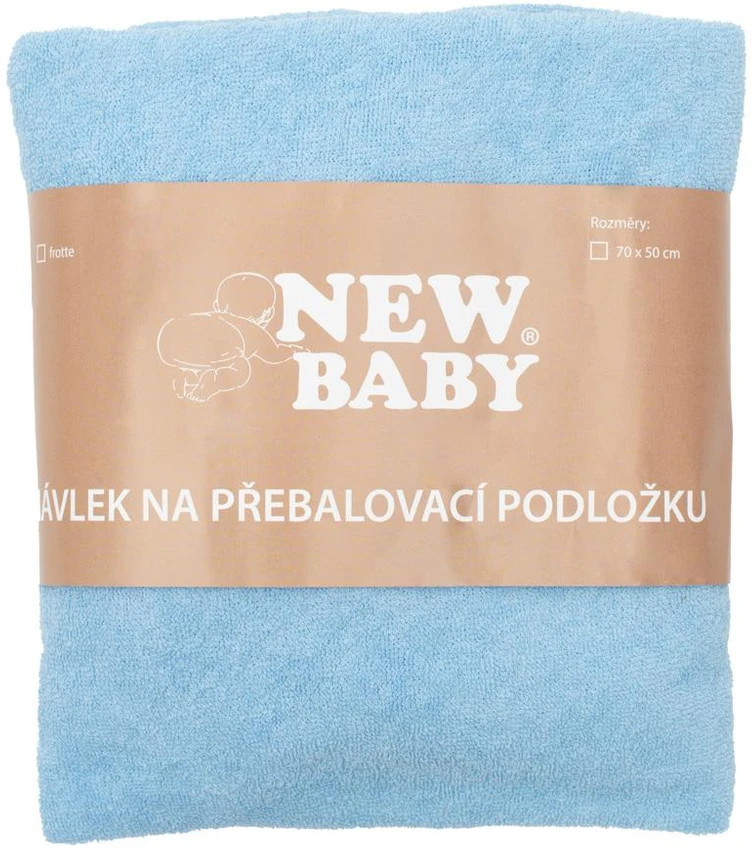 Užvalkalas keičiamam New Baby vystyklų kilimėliui 50x70 mėlynas