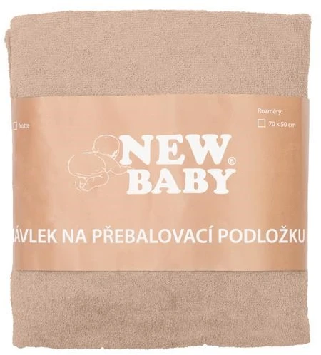 Užvalkalas keičiamam New Baby vystyklų kilimėliui 50x70 smėlio spalvos
