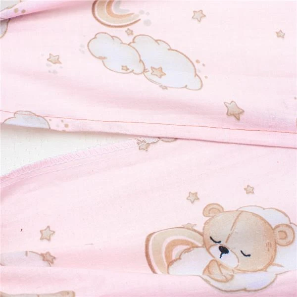 Užvalkalas pagalvėlės vežimėliui New Baby BASIC 30x37 cm rožinis