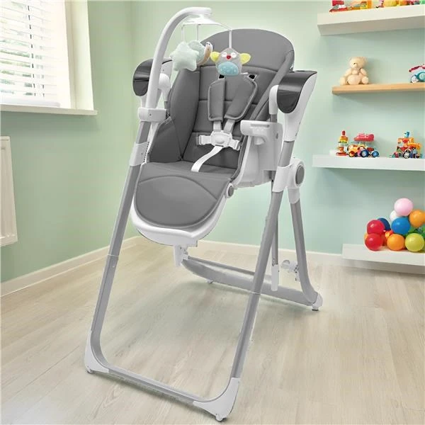 Vaikiška kėdutė 2in1 SMART New Baby pilka
