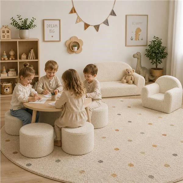 Vaikiška kėdutė New Baby Teddy kremas
