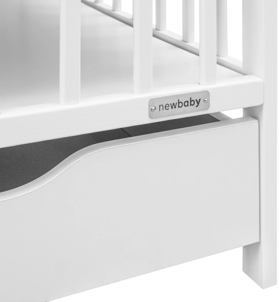 Vaikiška lovytė su stalčiumi New Baby BASIC balta