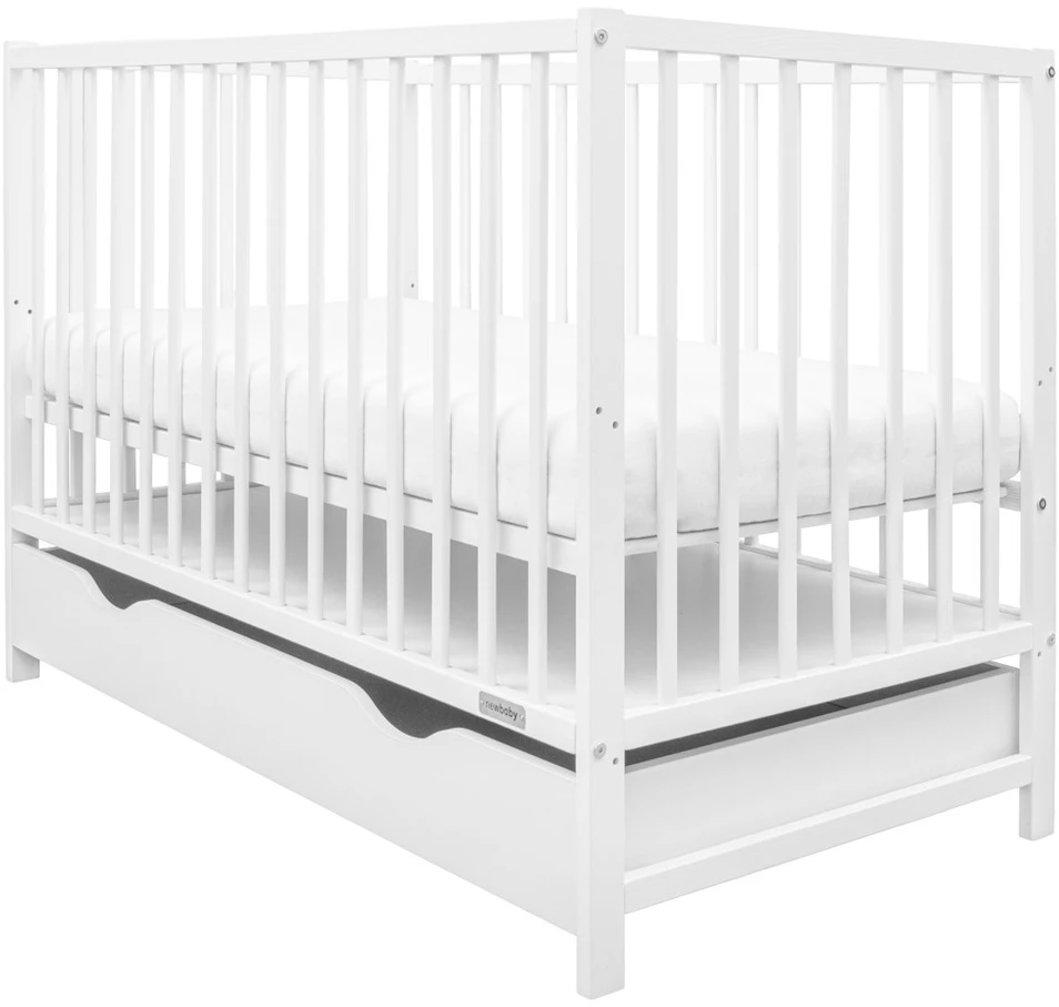 Vaikiška lovytė su stalčiumi New Baby BASIC balta