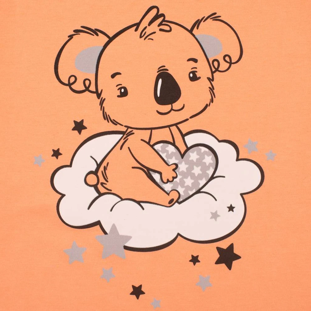 Vaikiška vasarinė pižama New Baby Dream Dream lašišos spalvos, dydis 68 (4-6 mėn.)