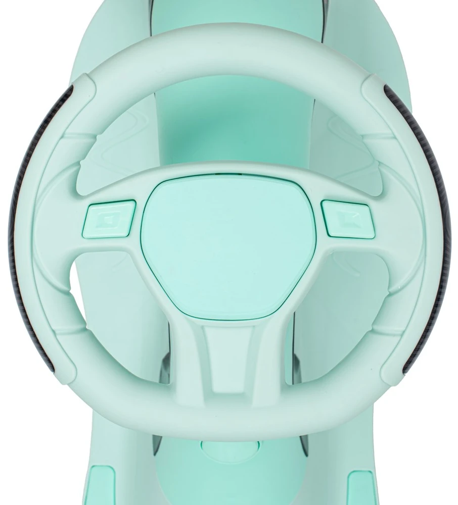 Vaikiškas Baby Mix G-Force žalias paspiriamas automobilis su LED apšvietimu ir gravitacijos varikliu