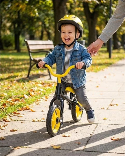 Vaikiškas balansinis dviratis Baby Mix Traveller juodas