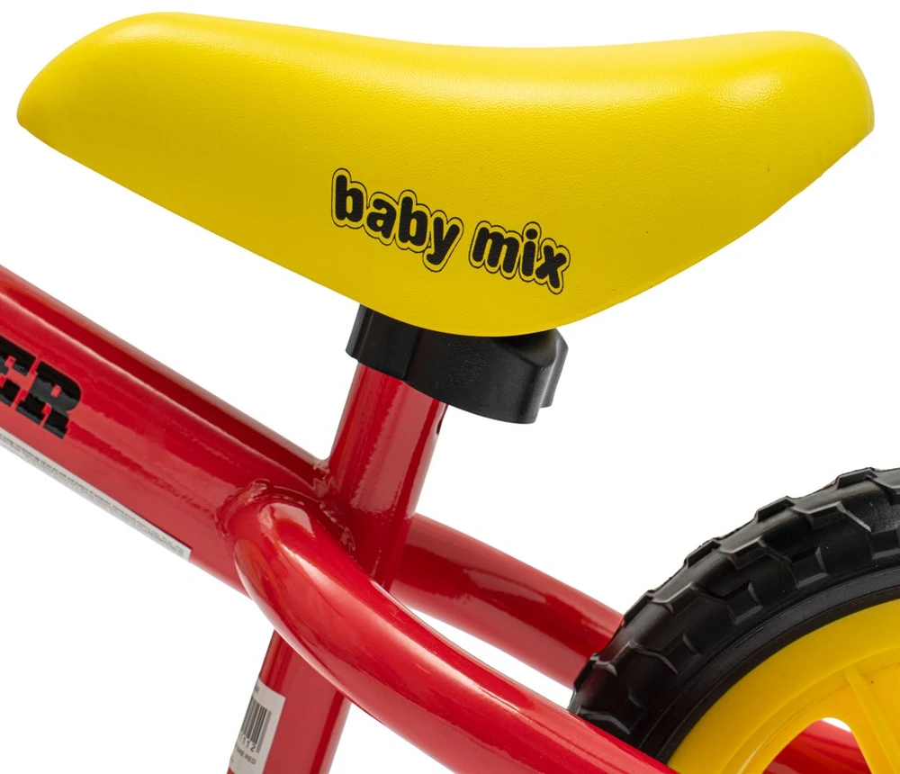 Vaikiškas balansinis dviratis Baby Mix Traveller, raudonas
