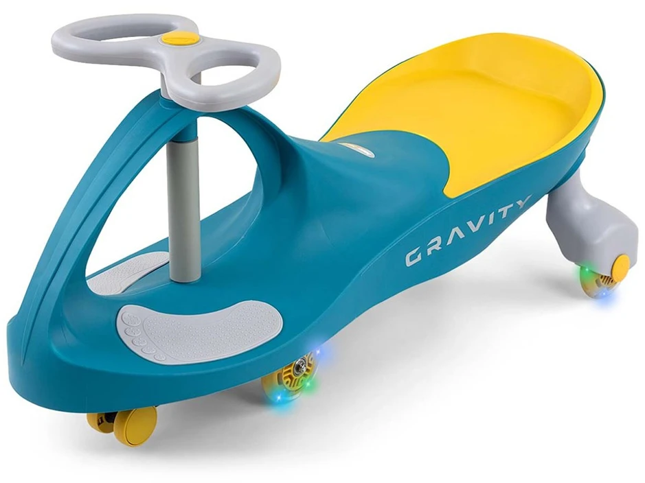 Vaikiškas balansinis dviratis Gravity Milly Mally žaliai geltonas