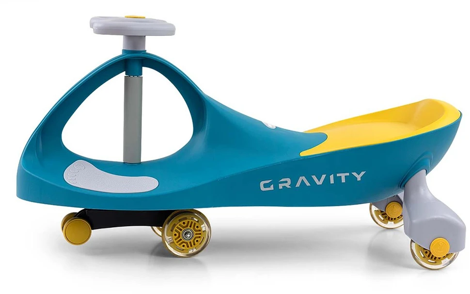 Vaikiškas balansinis dviratis Gravity Milly Mally žaliai geltonas