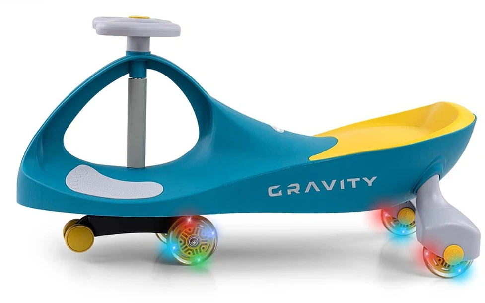 Vaikiškas balansinis dviratis Gravity Milly Mally žaliai geltonas