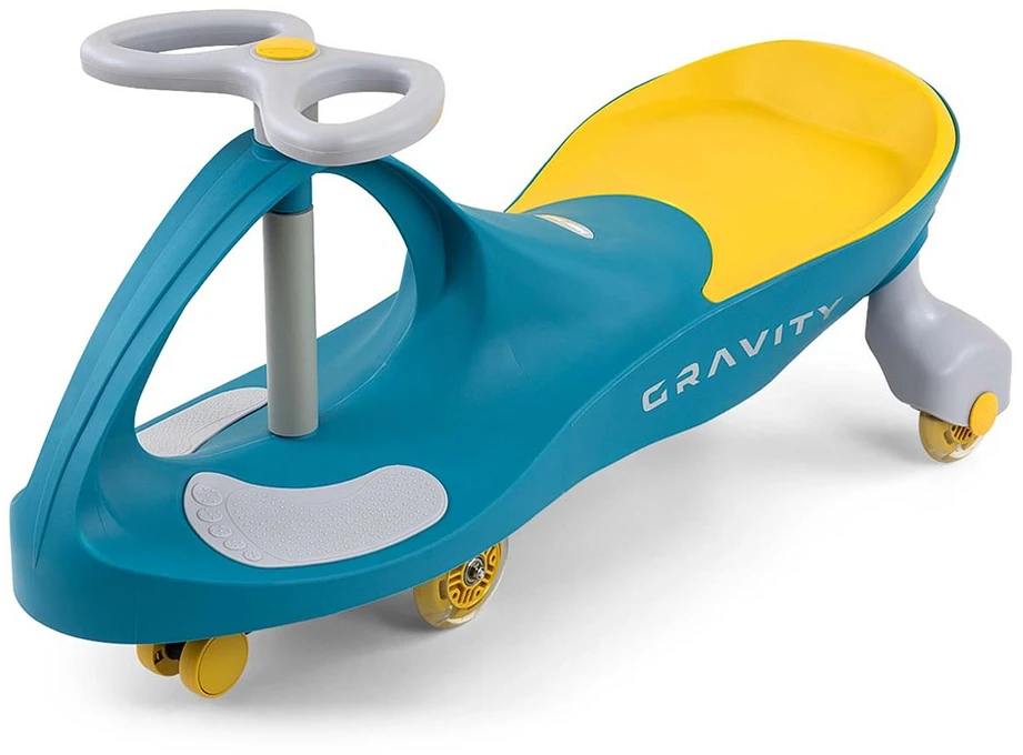 Vaikiškas balansinis dviratis Gravity Milly Mally žaliai geltonas