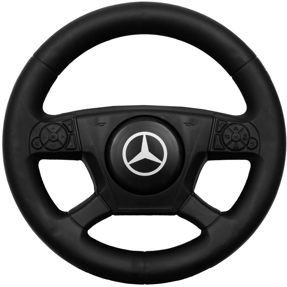 Vaikiškas dviratis su garsais Mercedes Baby Mix POLICE mėlynas