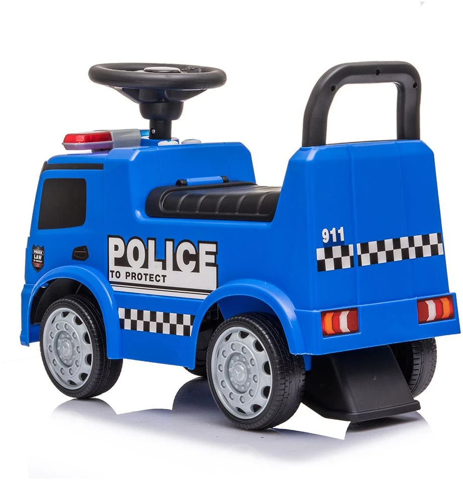 Vaikiškas dviratis su garsais Mercedes Baby Mix POLICE mėlynas