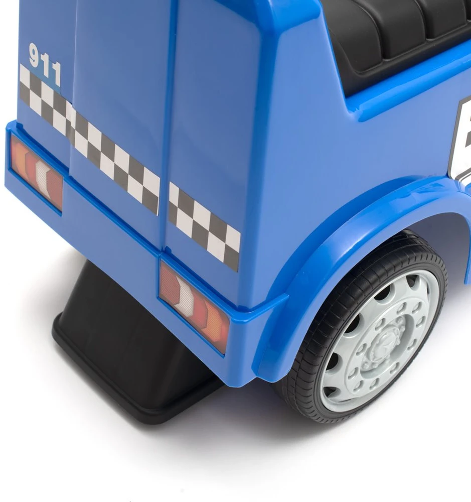 Vaikiškas dviratis su garsais Mercedes Baby Mix POLICE mėlynas