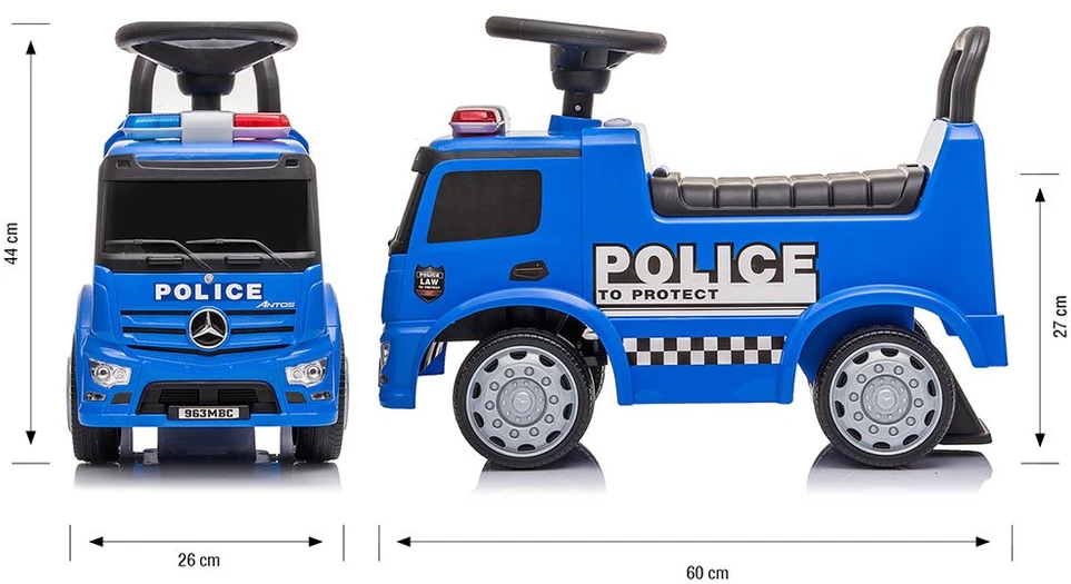 MILLY MALLY transporto priemonė Mercedes Antos policijos sunkvežimis